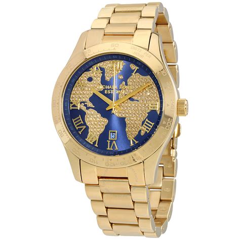 blue gold michael kors watch|mini dial designer watch gold.